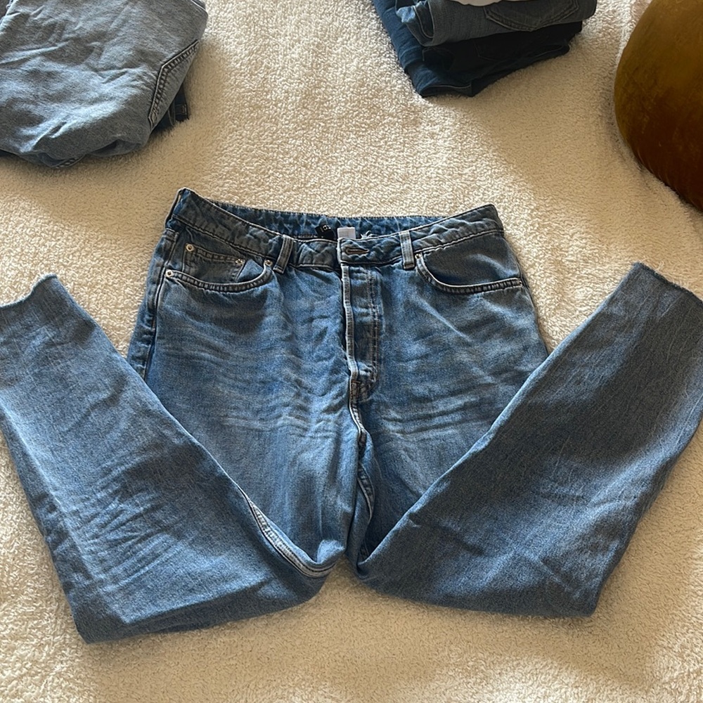 H and m straight leg high waisted
